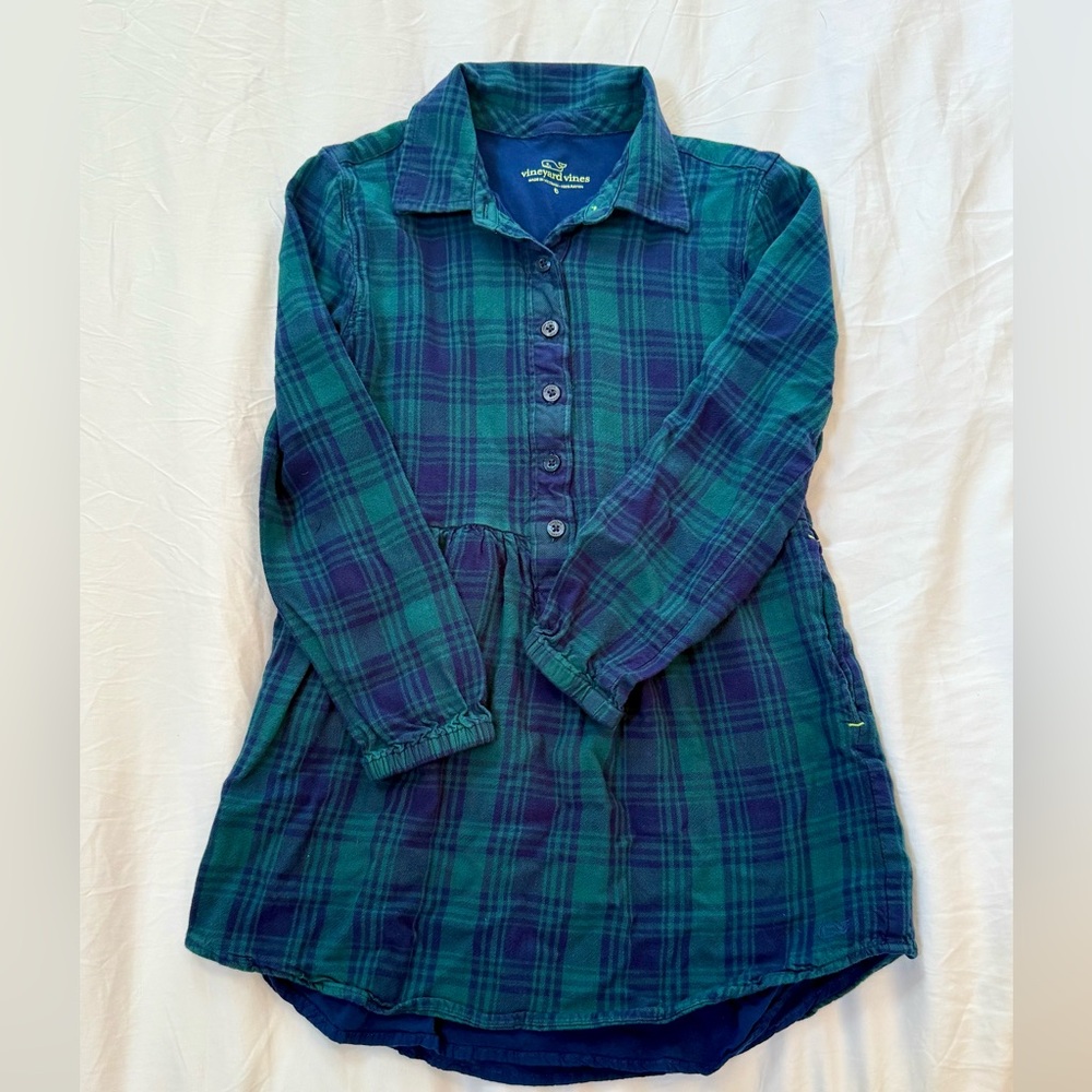 Vineyard Vines Plaid Shirtdress